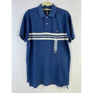 VTG Polo Ralph Lauren Jeans Company Men’s Rugby Polo Shirt Size M Blue White NWT
